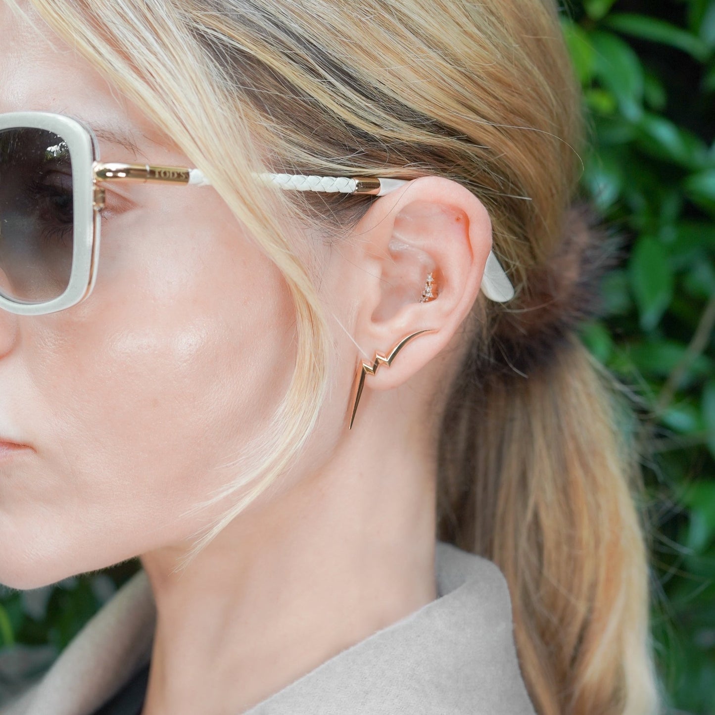 18K Rose gold Taura earrings - Ines Nieto London